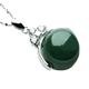 BAYDE Jade Pendant 925 Silver Inlaid Jade Pendant Necklace Natural Authentic ice Species Light Oil Green Jade a Cargo Pendant Send The Certificate YICHENGYIN