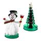 Totority 2pcs Toys Childrens Toys Christmas Plaything Diy Kid Xmas Toy Childrens Jewelry Xmas Tree Toy Christmas Snowman Toy Mini Toys Stress Reliever Gift Paper