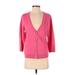 Isaac Mizrahi LIVE! Cardigan Sweater: Pink Sweaters & Sweatshirts - Women's Size Small