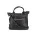 American Leather Co Leather Satchel: Pebbled Black Print Bags