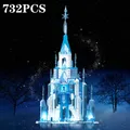 Ice Snow Castle importer décennie ks for Children DegradTale Princess Magic Castle Model Bricks