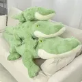 Grand jouet en peluche alligator vert doux câlin crocodile kawaii