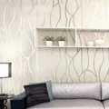 Papier peint non tissé étanche à l'humidité décoration de chambre à coucher moderne papier peint