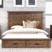 Union Rustic Karai Solid Wood Panel Storage Bed Wood in Brown | 52 H x 65 W x 84.8 D in | Wayfair A41849234E514D92954A7727375A25C6