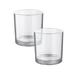 Ebern Designs 2 Piece Glass Tabletop Hurricane Set Glass | 4.625 H x 4.25 W x 4.25 D in | Wayfair 4440C2EC37C946A78A7BDA502E52C4CF