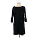 Gap Casual Dress - Shift: Black Solid Dresses - Women's Size Large