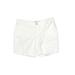 SONOMA life + style Shorts: White Print Bottoms - Women's Size 22 - Stonewash