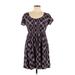 Torrid Casual Dress - A-Line Scoop Neck Short sleeves: Purple Dresses - Women's Size Large Plus