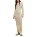 Jesse Metallic Long Sleeve Cotton Blend Sweater Dress