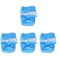 4pcs Adult Diapers Covers Reusable Incontinence Pants Cloth Diaper Wraps Washable Overnight Leakfree Underwear Protection Bed Sheet for Women Men Bariatric Seniors Patients (Sky Blue)