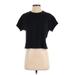 Banana Republic Short Sleeve T-Shirt: Black Tops - Women's Size Small