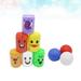 kids bowling 1 Pack 9 Parts Bowling Play Sets Indoor Outdoor Sports Bowling Games Toy for Children Kids (6pcs Bowling Cans + 3pcs Balls Mixed Color)