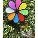 Hemoton 2Pcs Flower Wind Spinners Outdoor Colorful Windmill Lawn Rainbow Pinwheel for Yard Garden