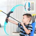 XEOVHV Kids Bow and Arrow Set - Archery Toy Set with 8 Suction Cup Arrows Target & Quiver Indoor and Outdoor Toys for Children Boys Girls