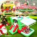 Christmas Inflatable Bounce House for Kids Bouncy House with Slide Ball Pit Star Light Target Game and Blower Toddler Jump Bouncy Castle for Christmas Birthday Party Gifts Indoor Outdoor