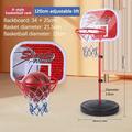 RnemiTe-amo Kids Basketball Hoop Adjustable Height for 1 2 3 4 5 6 Year Old Toddler Basketball Hoop for Kids Indoor Outdoor Play Mini Portable Kids Basket Ball Goal Backyard Outside Toys