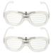 LED Luminous Glasses 2 Pcs Creative Eyeglasses Decor Kids Nativity Toys for Nightclub Child