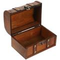 Piggy Bank for Kids Child Girl Gifts Vintage Wooden Box with Lock Antique Chest Treasure Jewelry Storage Holder Mini