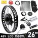 E-bike Fat Tire Bicycle Conversion Kit Rear Hub Motor Snow Wheel For 26 48V 1500W 3-Wheel E-bike