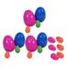 18 Pcs Childrenâ€™s Toys Easter Eggs Ornament Plastic Container Toddler Party Decorations