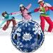 Lovehome Inflatable Ski Ring Winter Christmas Snow Toy Adult Inflatable Snowboard Cold-resistant Sled Thickened Drag Ring