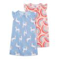 Carter s Child of Mine Toddler Girl Pajama Gown 2-Pack Sizes 2T-5T