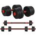 Adjustable Dumbbell Barbell Set (88LB/66LB/44LB) Weight With Connecting Rod 2 In 1 Home Body Workout Exercise Equipment For Men And Woman