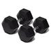 Rubber Encased Hex Dumbbell Hand Weights. Single Dumbbells Or Dumbbell Pairs. 5LB To 100 LB Dumbbell Sets For Strength Workouts