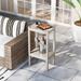 Polytrends Laguna All Weather Poly Outdoor Side Table Two Shelf/ 36 Sand