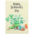 Irish Garden Flag St. Patricks Day Flags Decorative Double Sided Flax