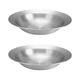 Food Spaghetti Plate Container 2 Pack Stainless Steel Salad Bowl Soup Fruit Mixing Bowls