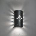 Luxury Lighting Asavva 13 High Starburst Ceramic Outdoor Wall Light Rubbed Pewter Painted Finish LED Bulb Included