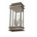 2 Light Outdoor Wall Lantern in Traditional Style 7.5 inches Wide By 14 inches High-Vintage Pewter Finish Bailey Street Home 218-Bel-1653329