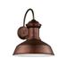 One Light Outdoor Large Wall Lantern in Traditional Style 13.25 inches Wide By 15.88 inches High-Weathered Copper Finish-Led Lamping Type-A19 Medium