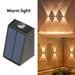 KKMOL LED Up and Down Lights Outdoor Wall Light Waterproof Outdoor Wall Lamps RGB Light for Garden Fence Patio