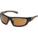 Carhartt CHB218DCC Carbondale SAFETY Glasses Black/Tan Frame Sandstone Bronze Lens