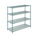 Adjustable Wire Shelving Unit 4 Tier Heavy Duty Commerical Storage Organizer Wire Rack 24 X 60 X 63 Green