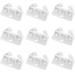 30 Pcs Plastic Drawer Rail Guides Center Mount Vanity Drawers Dressing Table Furniture Wardrobe Track