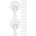 Ceiling Hook Stick on Hangers Heavy Duty Clothes Rack Self Adhesive Hooks Clear Hanging Sticky Seamless