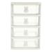 Drawer Storage Box Plastic Drawers Locker Cute Desk Organizer with Table Cosmetic Cartoon White Office Work