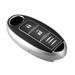 Unique Bargains 3 Button Key Fob Cover Case Remote Keyless Smart Key Fob for Nissan Serena X-Trail ElGrand TPU Black