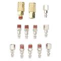 12 in 1 1/4 NPT Air Coupler Plug Set Pneumatic Tube Push In Male Female Quick Fitting Connectors for Air Hose Tube Compressor - US Style