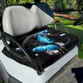 Xoenoiee Butterfly Paint Splatter Print Golf Cart Seat Covers for Summer Soft Microfiber Golf Cart Seat Blanket Golf Cart Seat Towel for Club Car 2-Person Seats