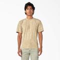 Dickies Men's Newington T-Shirt - Sandstone Overdyed Acid Wash Size 2Xl (WSR91)