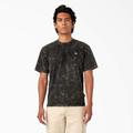 Dickies Men's Newington T-Shirt - Black Heritage Wash Size L (WSR91)