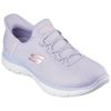 Slip-On Sneaker SKECHERS "SUMMITS-DIAMOND DREAM", Damen, Gr. 41, lila (lavendel), Textil, sportlich, Schuhe, Schlupfschuh, Freizeitschuh mit praktischer Slip-Ins Funktion