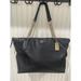 Coach Bags | Coach Ava Black Pebbled Leather Chain Tote Large | Color: Black | Size: 13"W X 10"H X 4"D