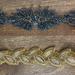 Anthropologie Accessories | Anthropologie Gray & Gold Beaded Leaf Pattern Stretch Waist Belt Bundle Sz Xs/S | Color: Gold/Gray | Size: Xs/S