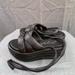 Free People Shoes | Free People Black Leather Slip On Platform Sandals Sz 7 Women ( Worn Once ) | Color: Black | Size: 7