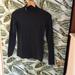 Under Armour Tops | Ee43 Black Long Sleeve Underarmor Logo On Neck Underarmor Medium Med M | Color: Black | Size: M